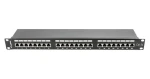 Lanberg PPS5-1024-B černý / Patch panel / 24 portů / RJ-45 / CAT5E / 1U / 19" (PPS5-1024-B)