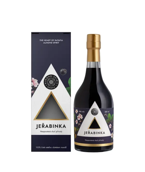 Ratafia Almond Spirit Jeřabinka 0,5 l 18% (Karton)