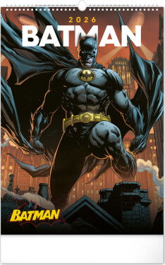 Kalendář 2026 nástěnný: Batman Dark, 33 x 46 cm