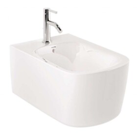 KLUDI - Resa S Závěsný bidet, otvor pro baterii, lesklá bílá 27BIW0143