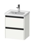 DURAVIT - Ketho.2 Umyvadlová skříňka 55x48x38 cm, 2 zásuvky, matná bílá K25280018180000