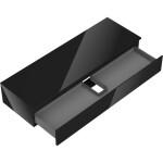 MEXEN/S - Orio koupelnová skříňka pod umyvadlo 140 cm s deskou, 1 šuplík, černá lesk 91A10-14023-1-BFC70