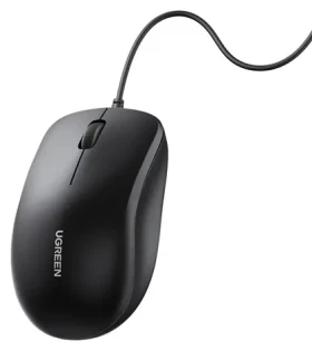 Ugreen drátová optická myš černá / Myš / USB / optická