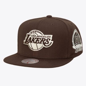 Mitchell & Ness Pánská kšiltovka Los Angeles Lakers NBA Brown and Cream Snapback
