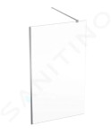 GEBERIT - GEO Sprchová stěna Walk-In, 120x200 cm, stříbrná/čiré sklo 560.159.00.2