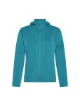 ICEBREAKER Wmns 360 Realfleece Elemental LS Zip Hood, Topaz (vzorek) velikost: S