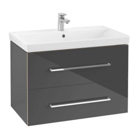 VILLEROY & BOCH - Avento Umyvadlová skříňka, 78x51x45 cm, 2 zásuvky, Crystal Grey A89100B1