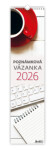 Nástěnný kalendář vázankový/kravata 2026 Helma - Poznámková vázanka
