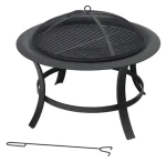 Cattara Ohniště TAAL s grilovací mřížkou a poklopem / Rošt O 60 cm / 74 x 60 cm / celokovová konstrukce (13016)