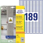 Avery-Zweckform L7871-20 Etikety lepící 25.4 x 10 mm papír bílá 3780 ks trvalé, silné inkoustová tiskárna, laserová tiskárna, barevná laserová tiskárna,