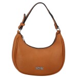 Jednoduchá dámská koženková kabelka přes rameno Alika, hnědá
