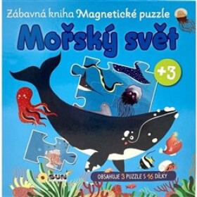 Zábavná magnetická kniha Mořský svět - čti a skládej