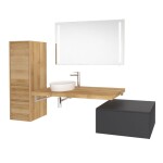 Mereo Umyvadlo na desku bez přepadu, 355x120 mm, kulaté, keramické - pro zaslání na paletě UC363612C