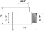 MEXEN - T-kus pro elektrické topení, antracit W906-000-66