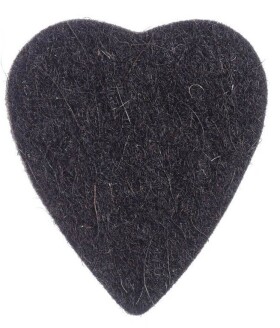 Timber Tones Felt Tones Heart Black Wool Felt