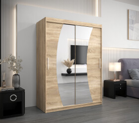 Šatní skříň Abi W0 Barva korpusu: Dub Sonoma, Rozměry: 150 cm, Dveře: Dub sonoma