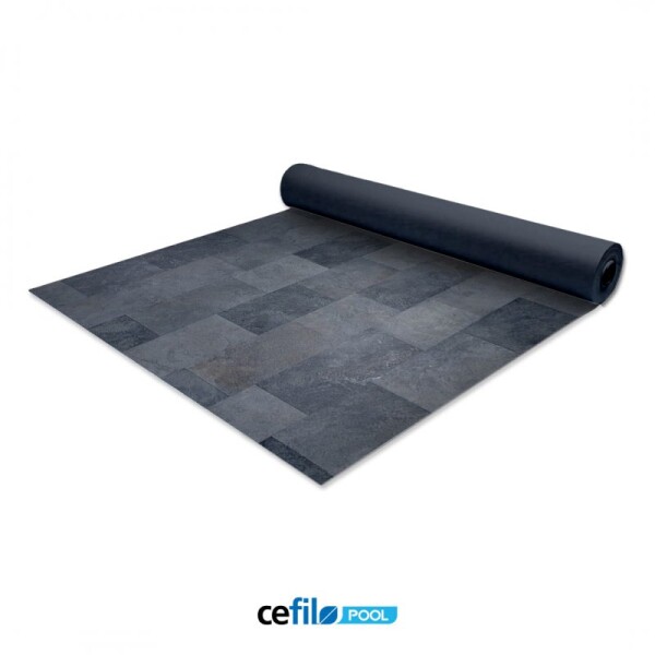 Bazénová folie CEFIL Keramik DARKSTAR 1,5mm, šíře 1,65m, role 25bm C149218178L