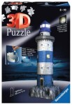 Ravensburger 3D puzzle svítící Maják v příboji Noční edice 216 ks