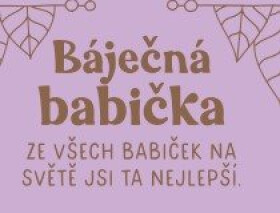 Zrcadlový svícen Báječná babička FIALOVÁ - Albi