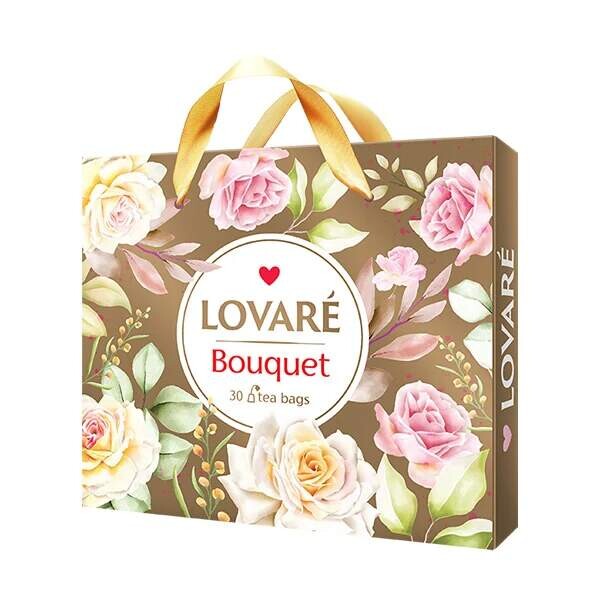 LOVARÉ Golden Bouquet, kolekce čajů (30 sáčků)