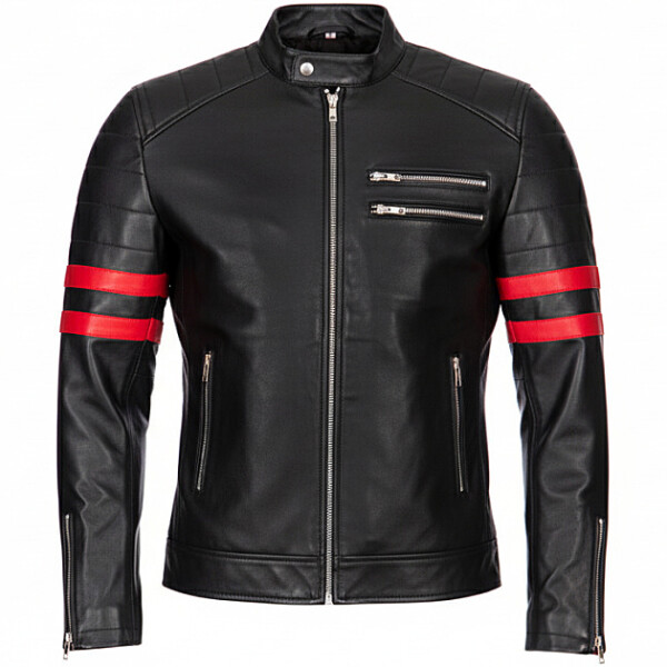 Pánská Kožená Bunda Zephyr Brixton Černá Velikost: