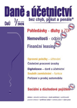 DaÚ 7/2026 Daně a účetnictví bez chyb, pokut a penále - Martin Děrgel