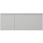 MEXEN/S - Rivel koupelnová skříňka 120 cm s umyvadlem Vela pravá, 1S, 1D, reliéf, šedá mat/bílá mat 91A23-12047-3-BBFF62-W23P01
