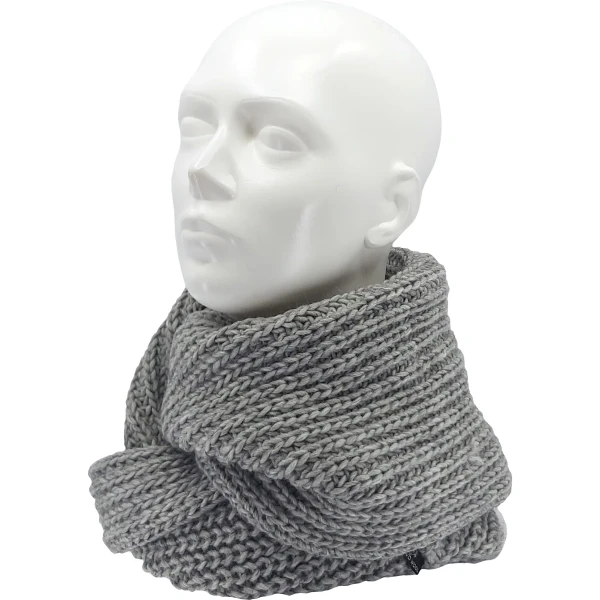VOXX Šála dámská pletená MINOR kruhová z merino SVĚTLE ŠEDÁ uni 121083