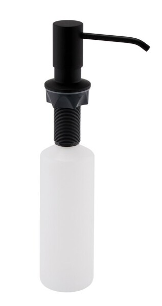 SAPHO - Zápustný dávkovač mýdla, kulatý, černá mat SP023B