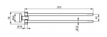 IDEAL STANDARD - IOM Držák ručníků, otočný, délka 37 cm, ocel A9131GN
