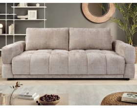 Rozkládací pohovka Dante, béžová strukturovaná tkanina