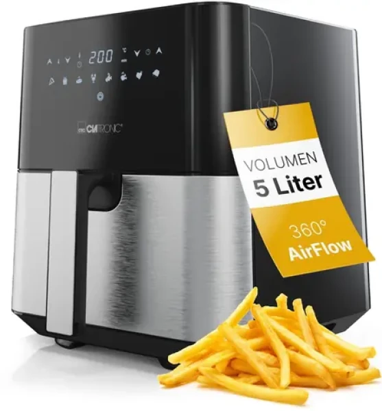 Clatronic FR 3782 / Horkovzdušná fritéza / 5 l / 8 programů (263980)