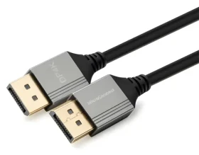MicroConnect DisplayPort 1.2 Ultra Slim černá / Kabel DisplayPort / 4K UHD / 60 Hz / 1 m (MC-DP-MMG-100US)