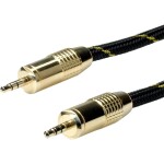 Oehlbach jack audio prodlužovací kabel [1x jack zástrčka 3,5 mm - 1x jack zásuvka 3,5 mm] 5.00 m černá pozlacené kontakty Oehlbac