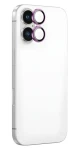 AmazingThing AR Aluminum 2 růžová / Ochranné sklo čoček fotoaparátu / Apple iPhone 16 a 16 Plus / Hliníkový rámeček