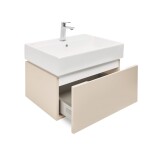 Koupelnová skříňka s umyvadlem SAT Feel 60x30x46 cm pískově béžová mat SATFEEL60BEU2B SATFEEL60BEU2B