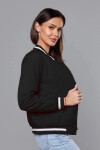 Černá dámská bunda typu bomber (16M9070-392) odstíny černé XL (42)