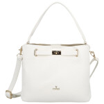 Luxusní dámská koženková kabelka do ruky Candice, bílá