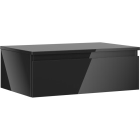 MEXEN/S - Orio koupelnová skříňka pod umyvadlo 70 cm s deskou, 1 šuplík, černá lesk 91A10-07023-1-BFC70