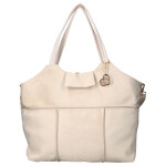 Stylová dámská semišová kabelka na rameno LB Malia, béžová