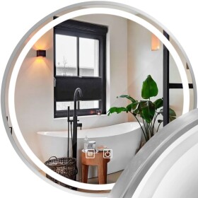 Tutumi - Zrcadlo LED 70cm MMJ BRUSH SILVER HOM-06506