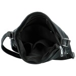 Trendy dámská koženková crossbody kabelka Skyler, černá