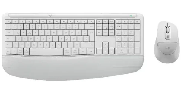 Logitech Desktop MK880 Signature Comfort Plus DE světle šedá / Bezdrátová sada klávesnice a myši / DE verze (920-014025)