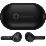 HYPERBASS True Wireless Sonic+ černá / bezdrátová sluchátka do uší / TWS / mikrofon / Bluetooth 5.0 / nabíjecí pouzdro (HEP-5300-BK)