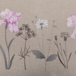 Běhoun s výšivkou FIALOVÝ KOSATEC 40 x 110 cm