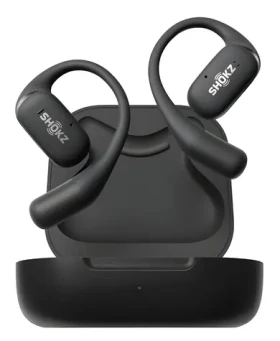 Shokz OpenFit černá / Bluetooth sluchátka / před uši / IP54 / BT5.2 / 7h výdrž