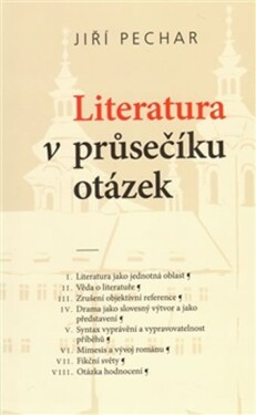 Literatura průsečíku otázek Jiří Pechar