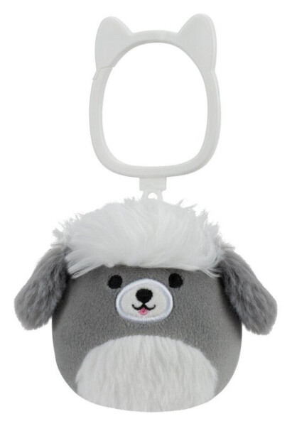 Squishmallows Klíčenka Šedobílý pes - Arnold 9 cm