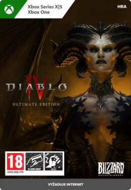 XSX Diablo IV: Ultimate Edition / Elektronická licence / Akční / Angličtina / od 18 let / Hra pro Xbox Series (G3Q-01931)