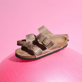 Birkenstock Arizona Soft Footbed Oiled Leather Tabacco Brown Narrow Žabky pro muže/dámy (0552813) 44